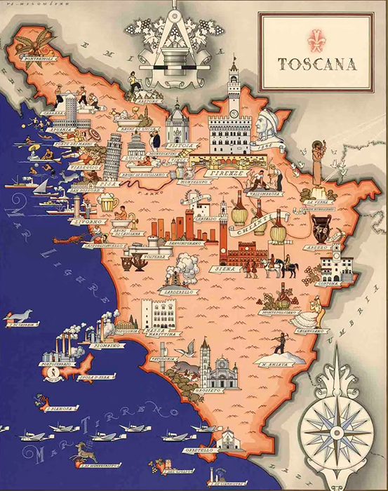 toscana mappa